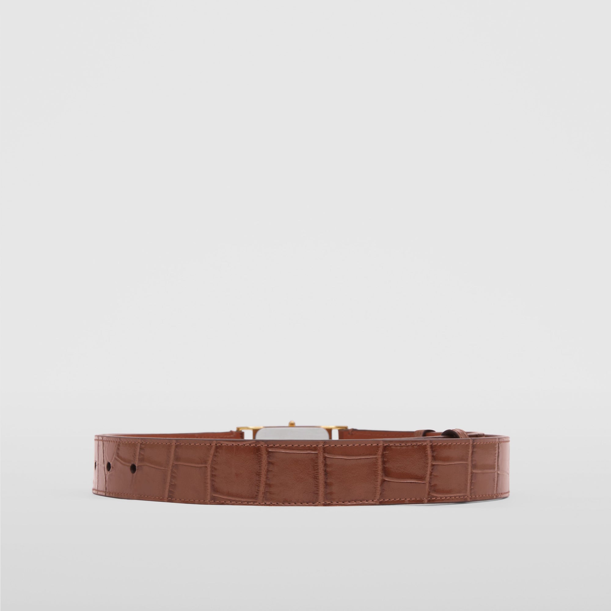 1 qty Ceinture en cuir embossé - Deep Cocoa