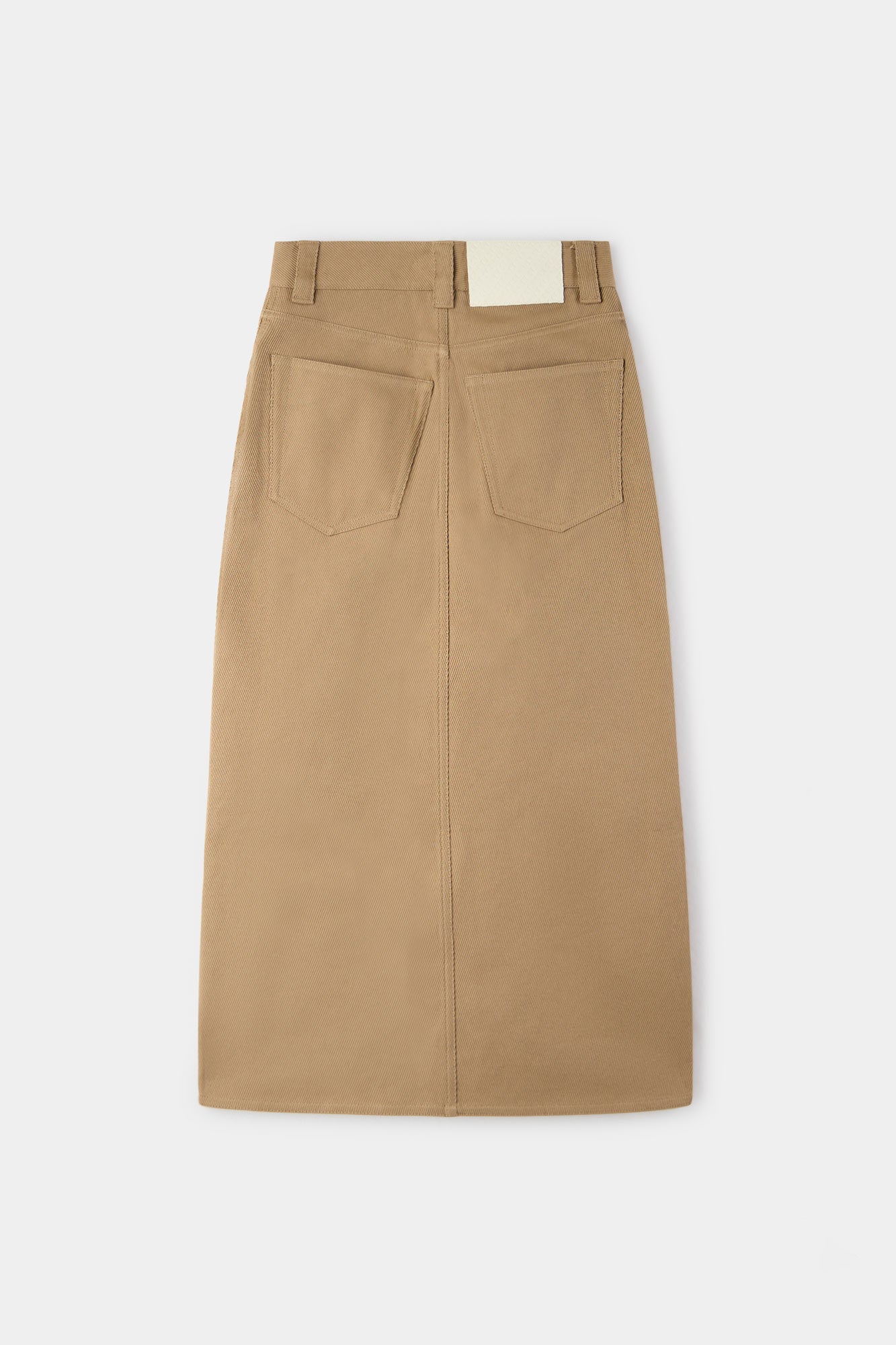 Long skirt with buttons - Beige