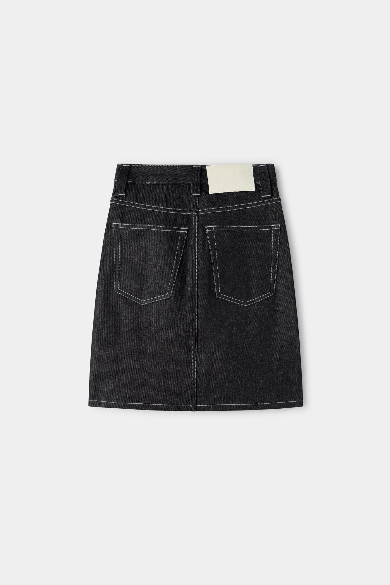 Short button skirt - Black