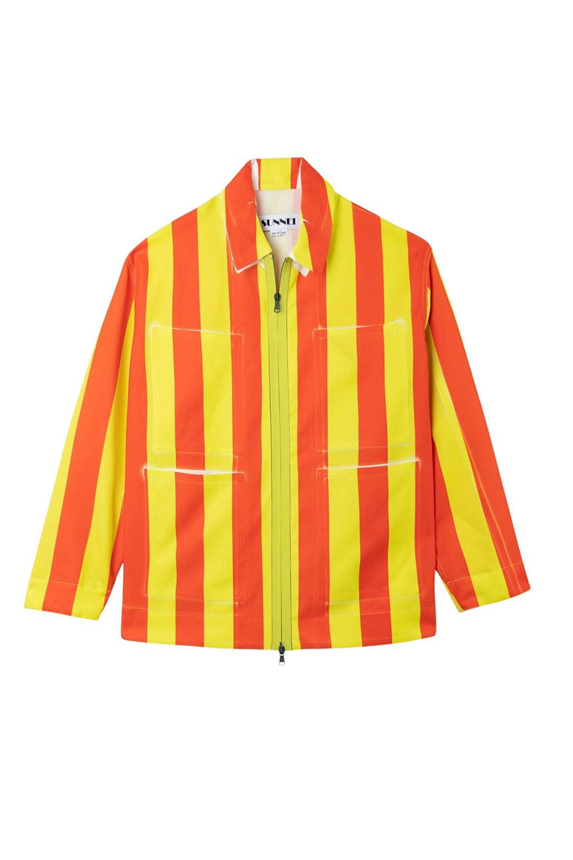 4 pocket striped shirt - Red & Yellow