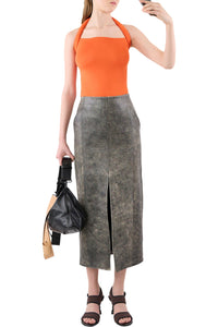 American collar camisole - Orange