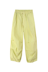 Contrast parachute trousers - Apple Green