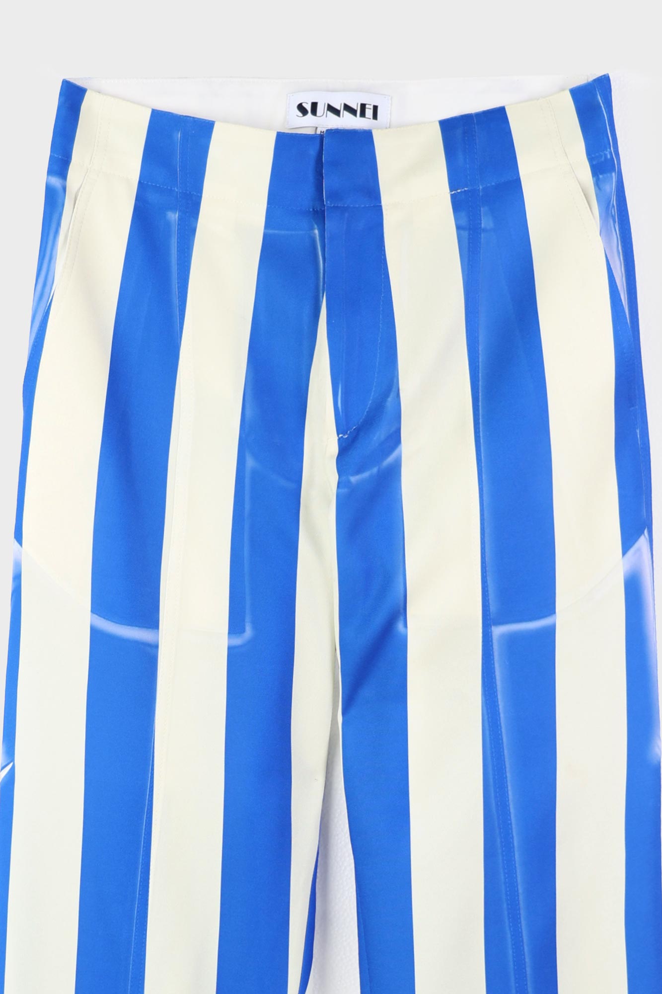 Doppio straight trousers - Blue & Beige