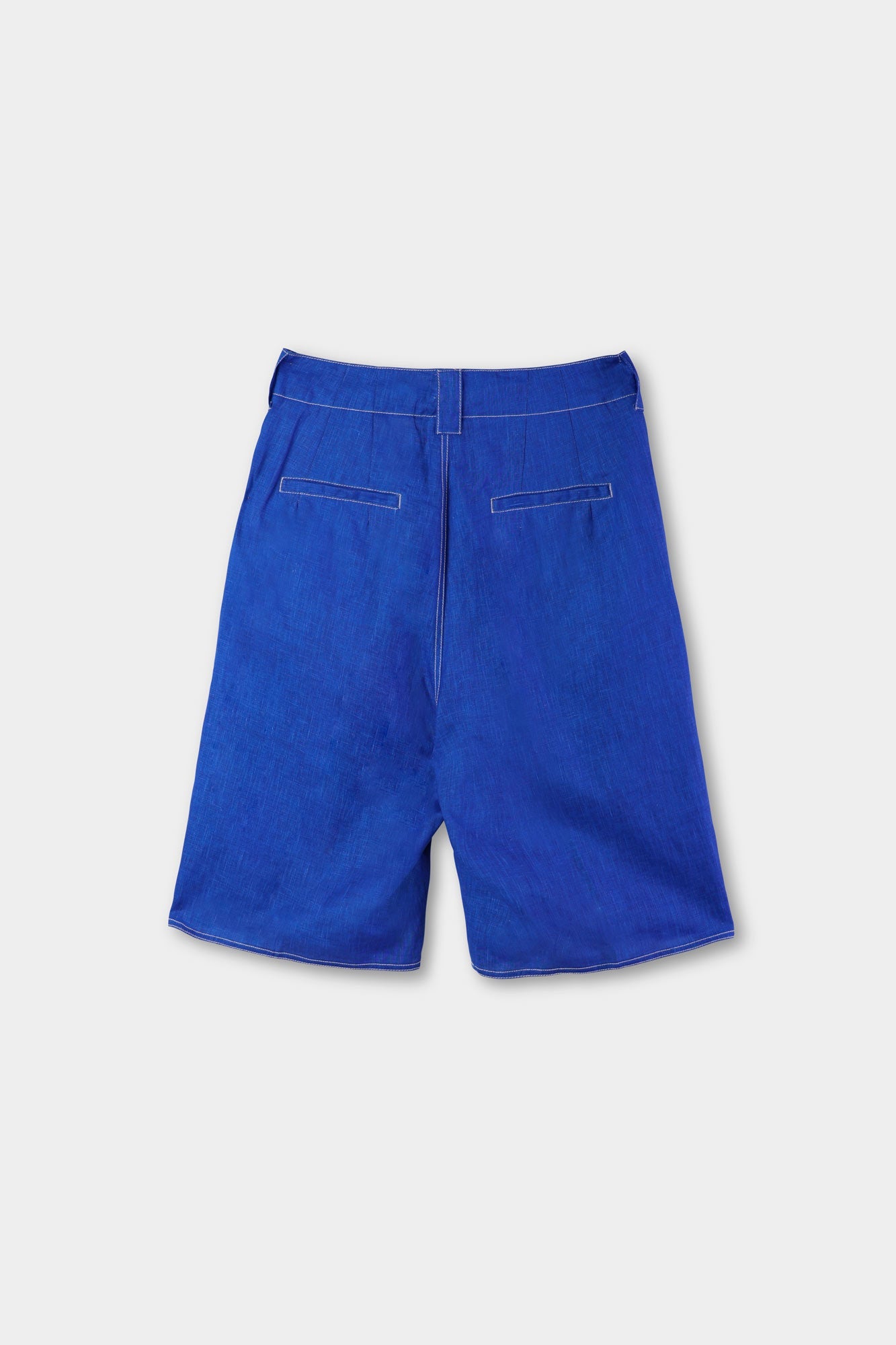 Ric short trousers in linen - Electric Blue