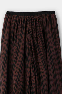 Pleated sarouel trousers - Black & Brown
