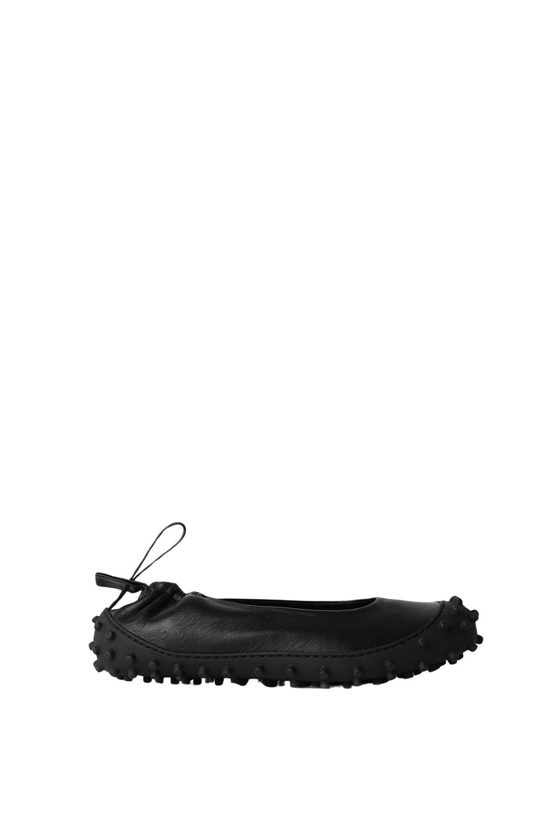 1000Chiodi leather ballerinas - Dark Grey