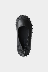 1000Chiodi leather ballerinas - Dark Grey