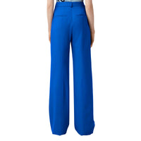 12 qty Pantalon tailleur en laine à logo brodé - Deep Marine Blue