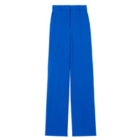 12 qty Pantalon tailleur en laine à logo brodé - Deep Marine Blue