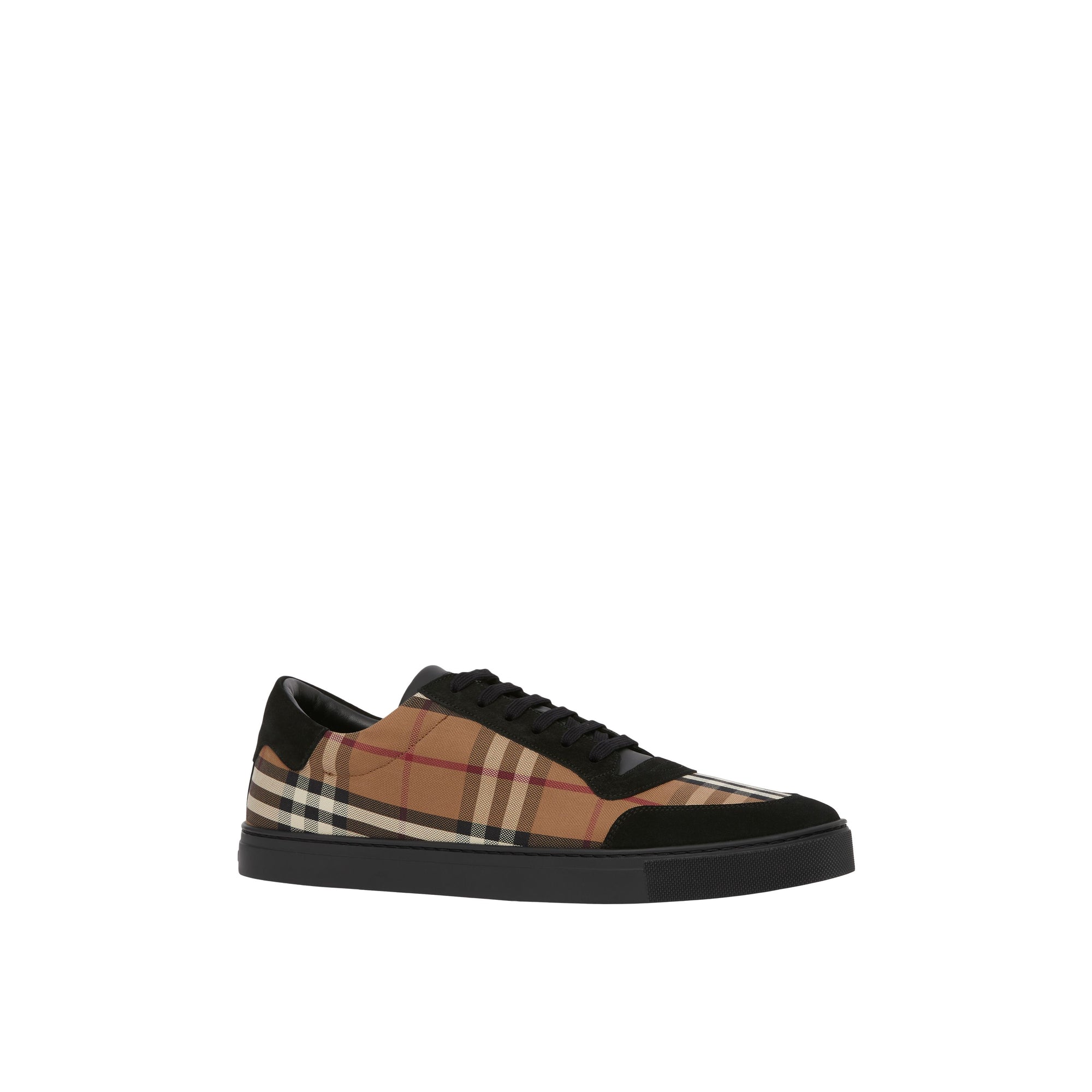 2 qty Sneakers en coton à motif Vintage check - Birch Brown Check