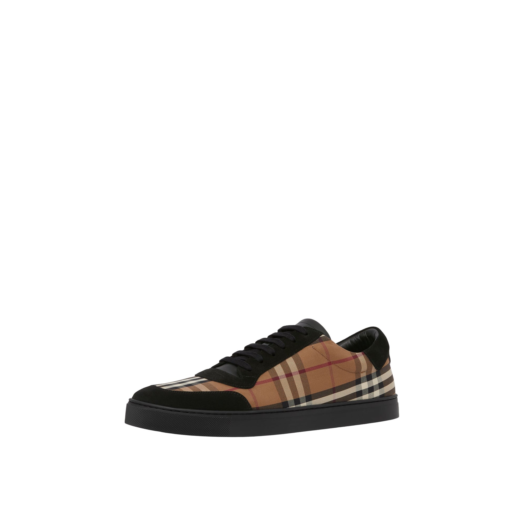 2 qty Sneakers en coton à motif Vintage check - Birch Brown Check