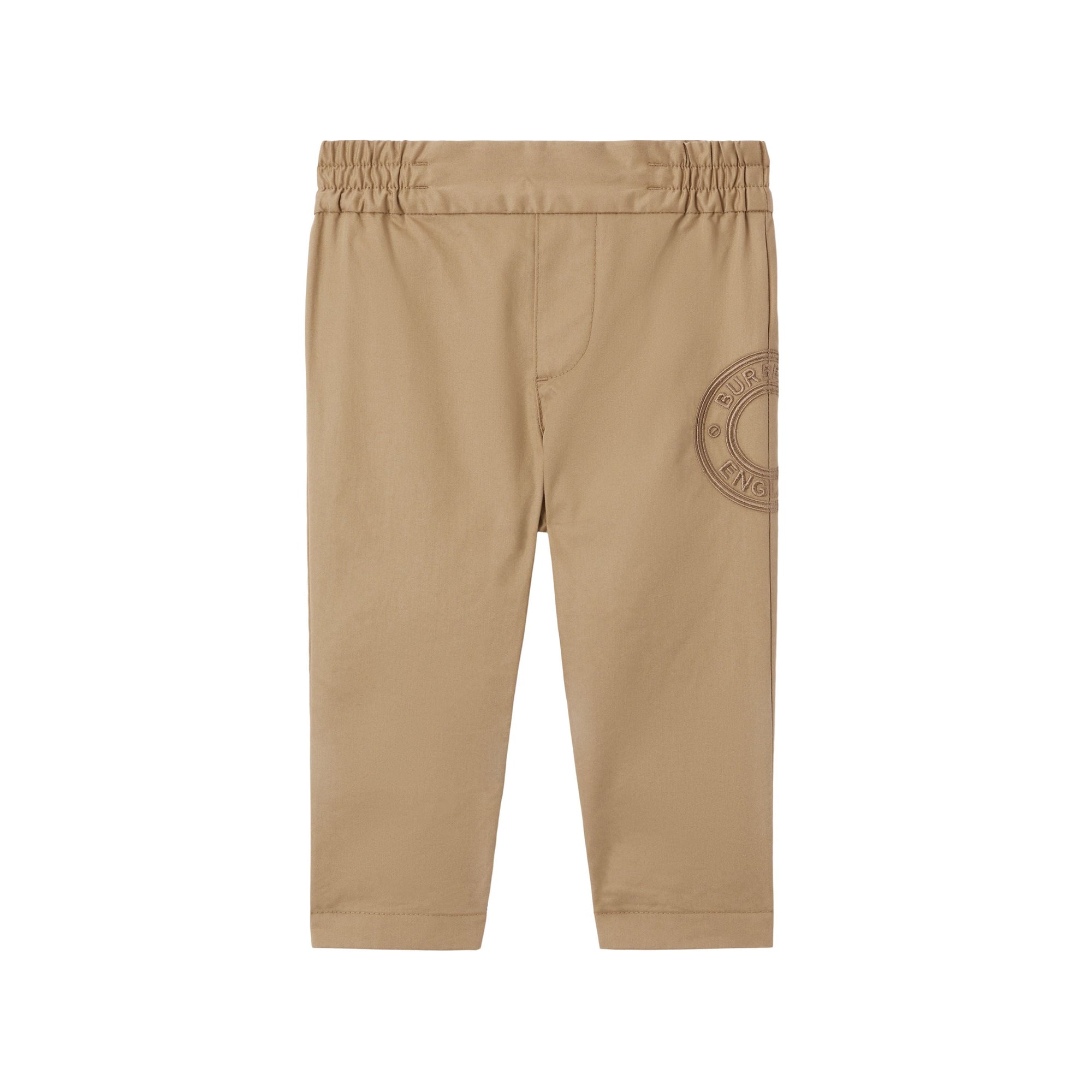 6 qty Pantalon en sergé de coton à logo - Archive Beige