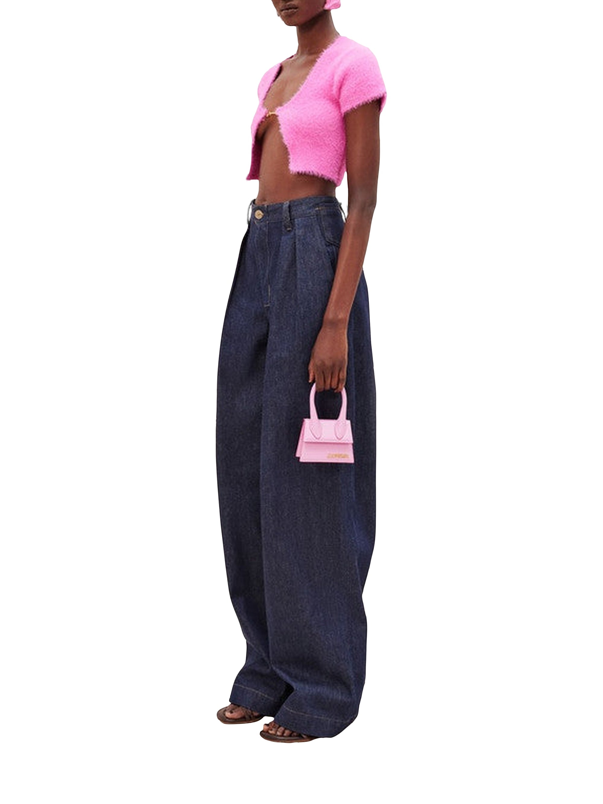 Mini sac Chiquito avec logo en cuir - Light Pink