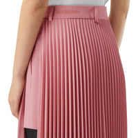 Pleated wool skort - Rosy Pink