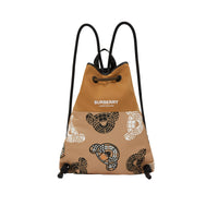 2 qty Sac à dos à cordon de serrage Thomas Bear - Beige