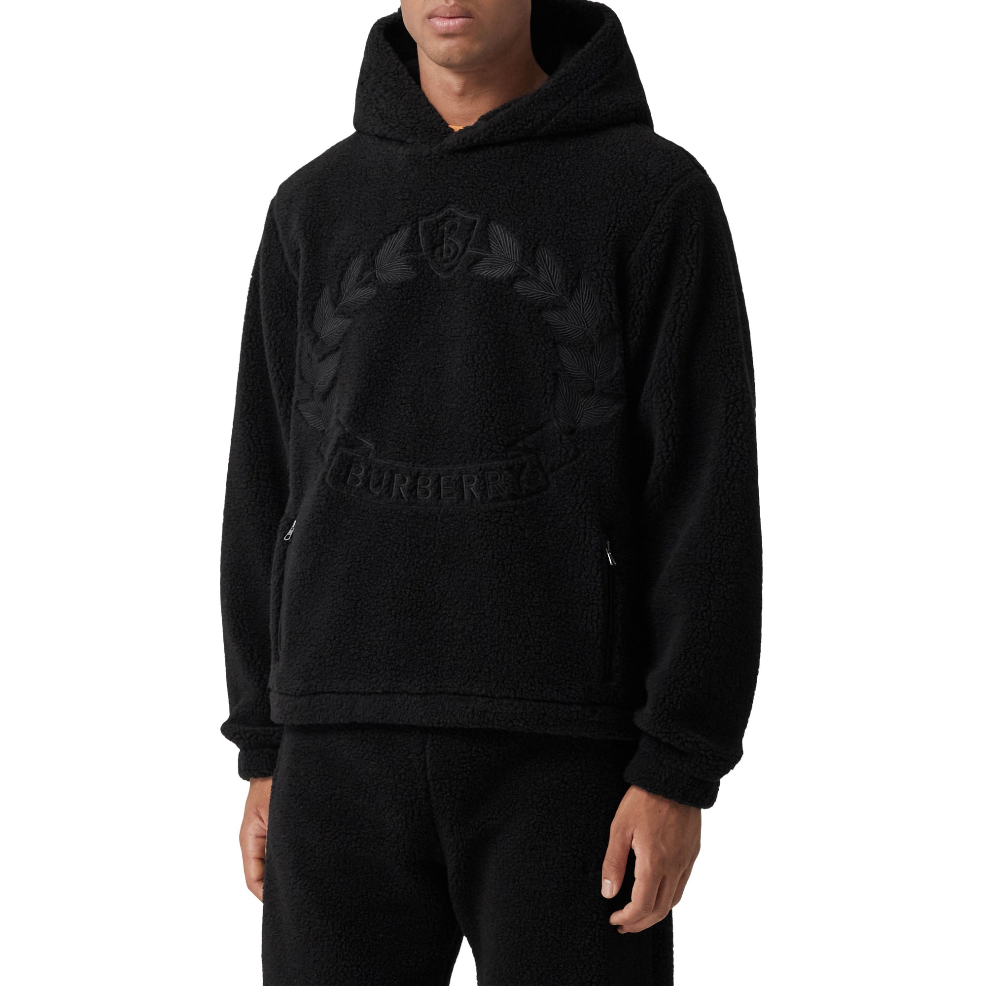 1 qty Sweat à capuche en polaire - Black