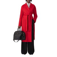 3 qty Manteau en cachemire double face - Bright Red