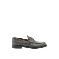 1 qty Mocassins Jack en cuir - Black & Silver