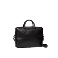 Attaché-case Ainsworth en cuir embossé - Black