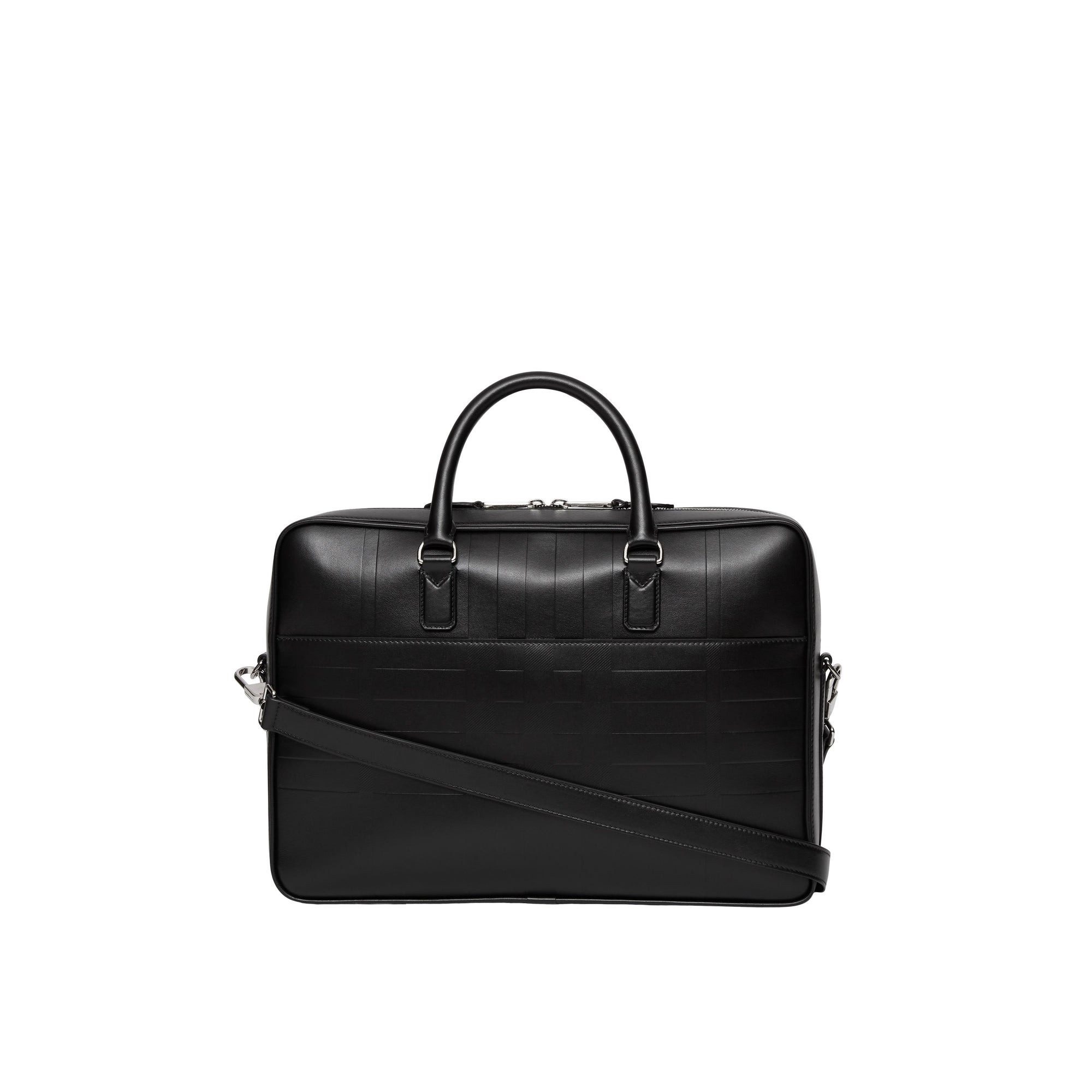 Attaché-case Ainsworth en cuir embossé - Black