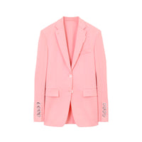 7 qty Veste tailleur en laine grain de poudre à maillons - Seashell Pink