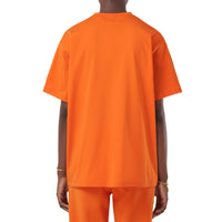 1 qty T-shirt oversize à écusson en feuille de chêne - Bright Orange