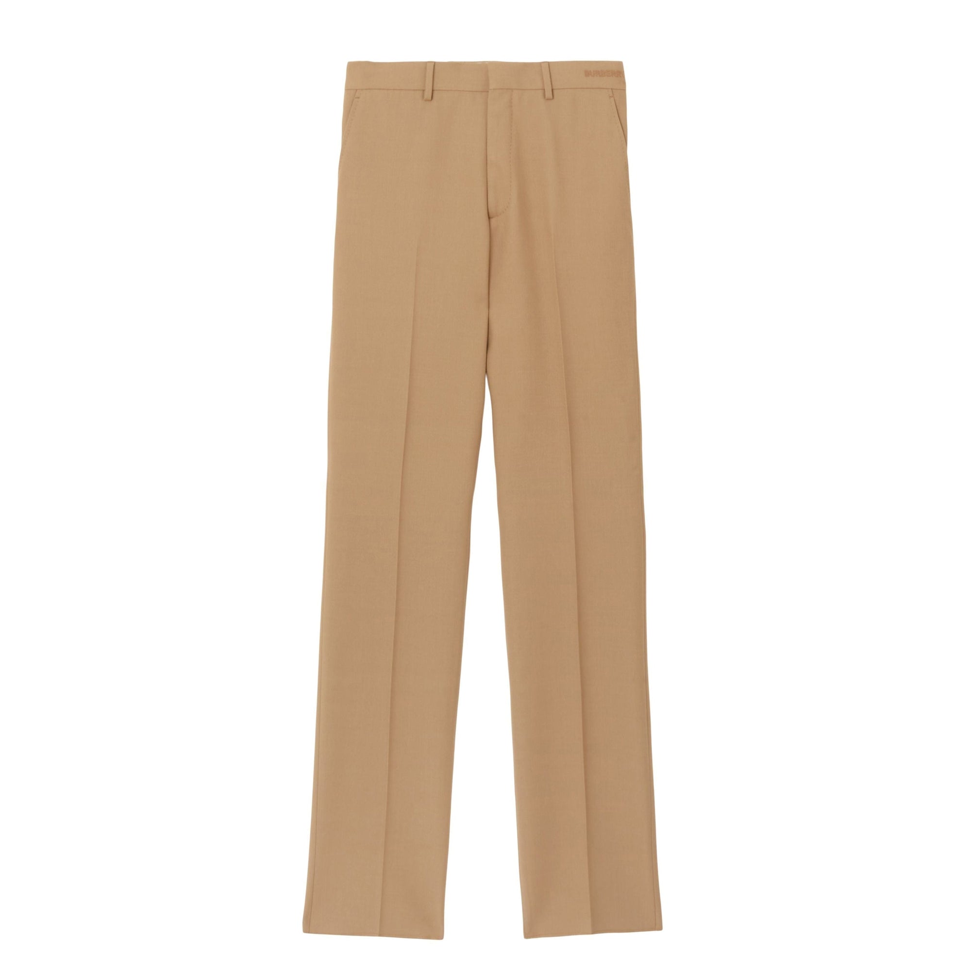 Classic wool and silk suit trousers - Camel