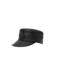 3 qty Casquette militaire en cuir - Black