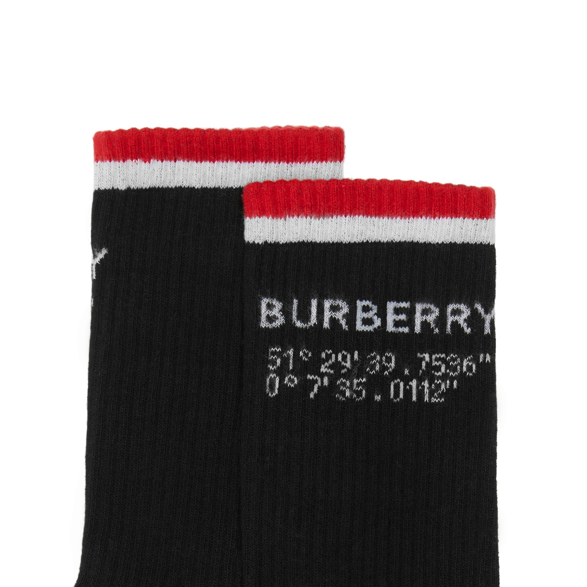 1 qty Chaussettes stretch technique à coordonnées - Black