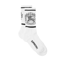 3 qty Chaussettes en jacquard de coton - White & Black