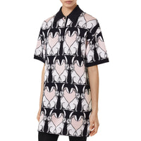 11 qty Robe polo à motif lapin - Black