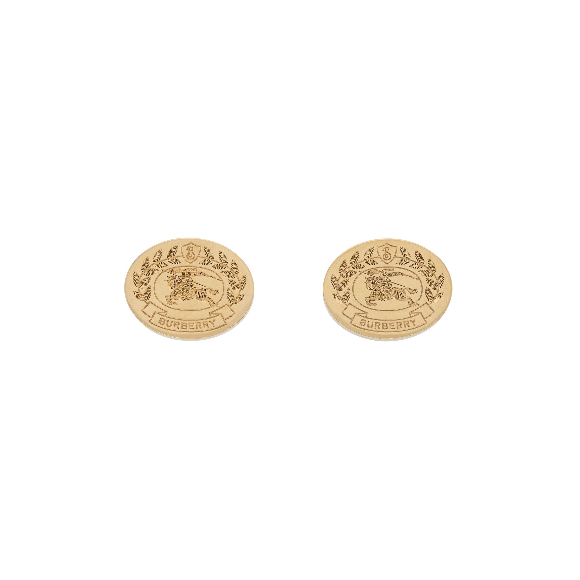 3 qty Boucles d'oreilles plaquées or à motif cavalier - Light Gold