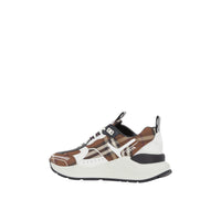 1 qty Sneakers en cuir et coton à motif Vintage check - Dark Birch Brown Check