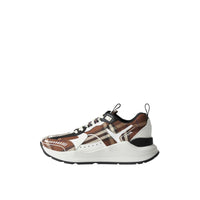 1 qty Sneakers en cuir et coton à motif Vintage check - Dark Birch Brown Check