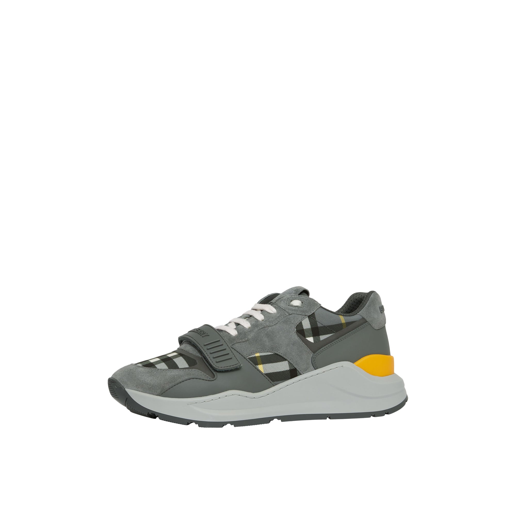 5 qty Sneakers multimatières à motif check - Storm Grey Check