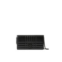 1 qty Portefeuille Lola en cuir matelassé - Black & Black