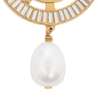 Gold-plated ring with pearl - Light Gold