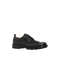 1 qty Derbies en cuir et gros-grain - Black