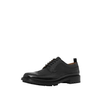 1 qty Derbies en cuir et gros-grain - Black