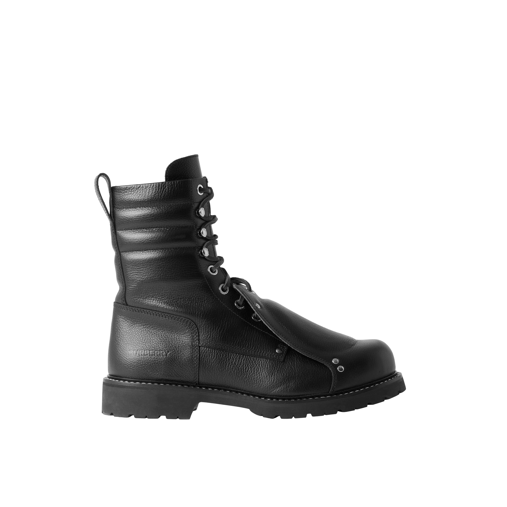 2 qty Bottines en cuir à lacets - Black