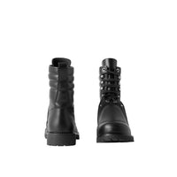 2 qty Bottines en cuir à lacets - Black