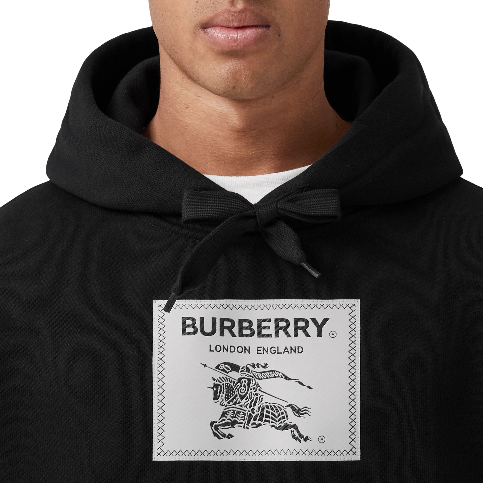 1 qty Sweat à capuche à étiquette Prorsum - Black