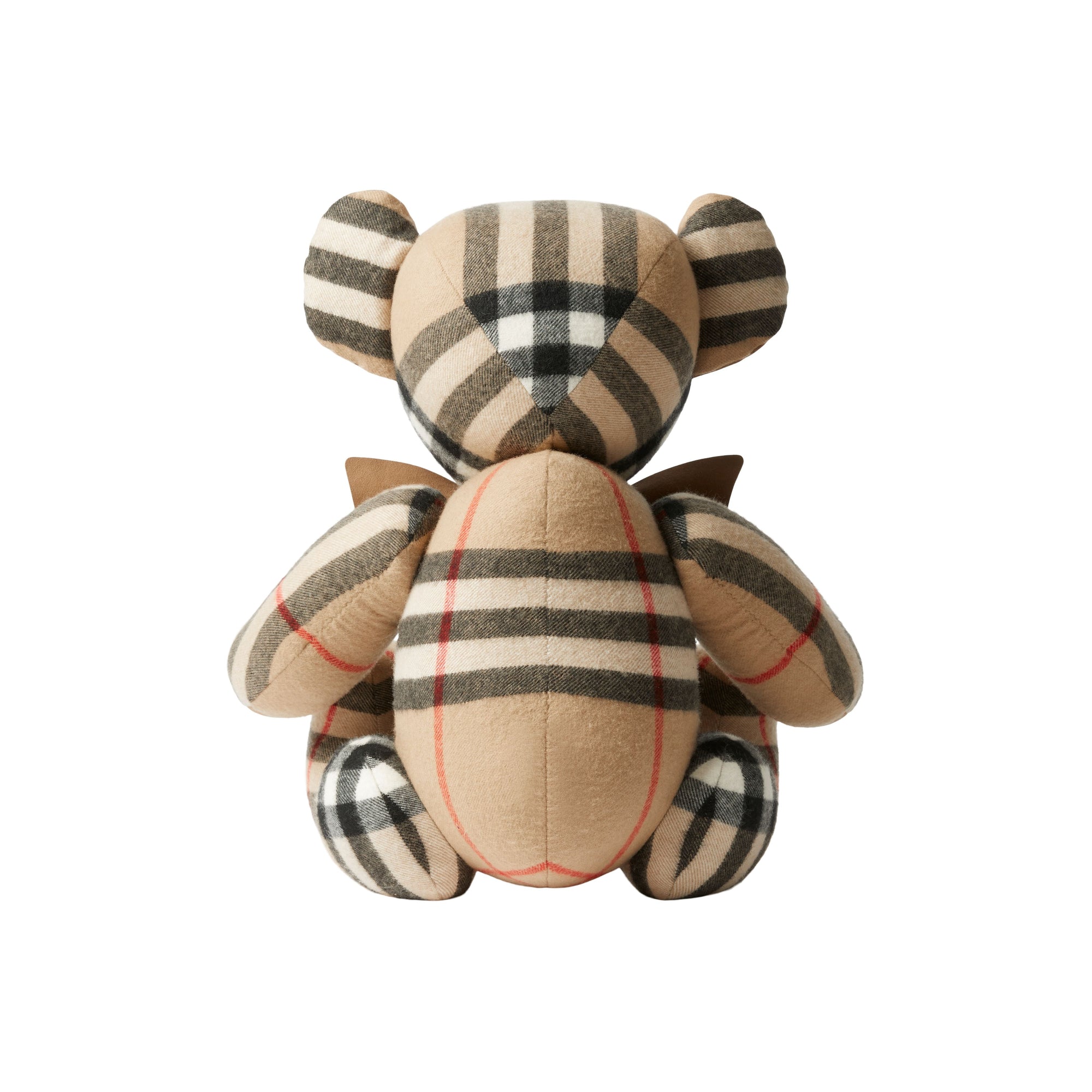 59 qty Peluche en cachemire à motif check - Archive Beige