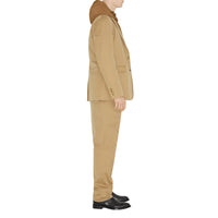 1 qty Veste ajustée en coton coupe slim - Archive Beige