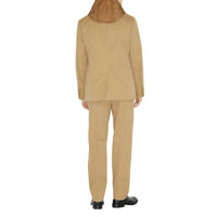 1 qty Veste ajustée en coton coupe slim - Archive Beige