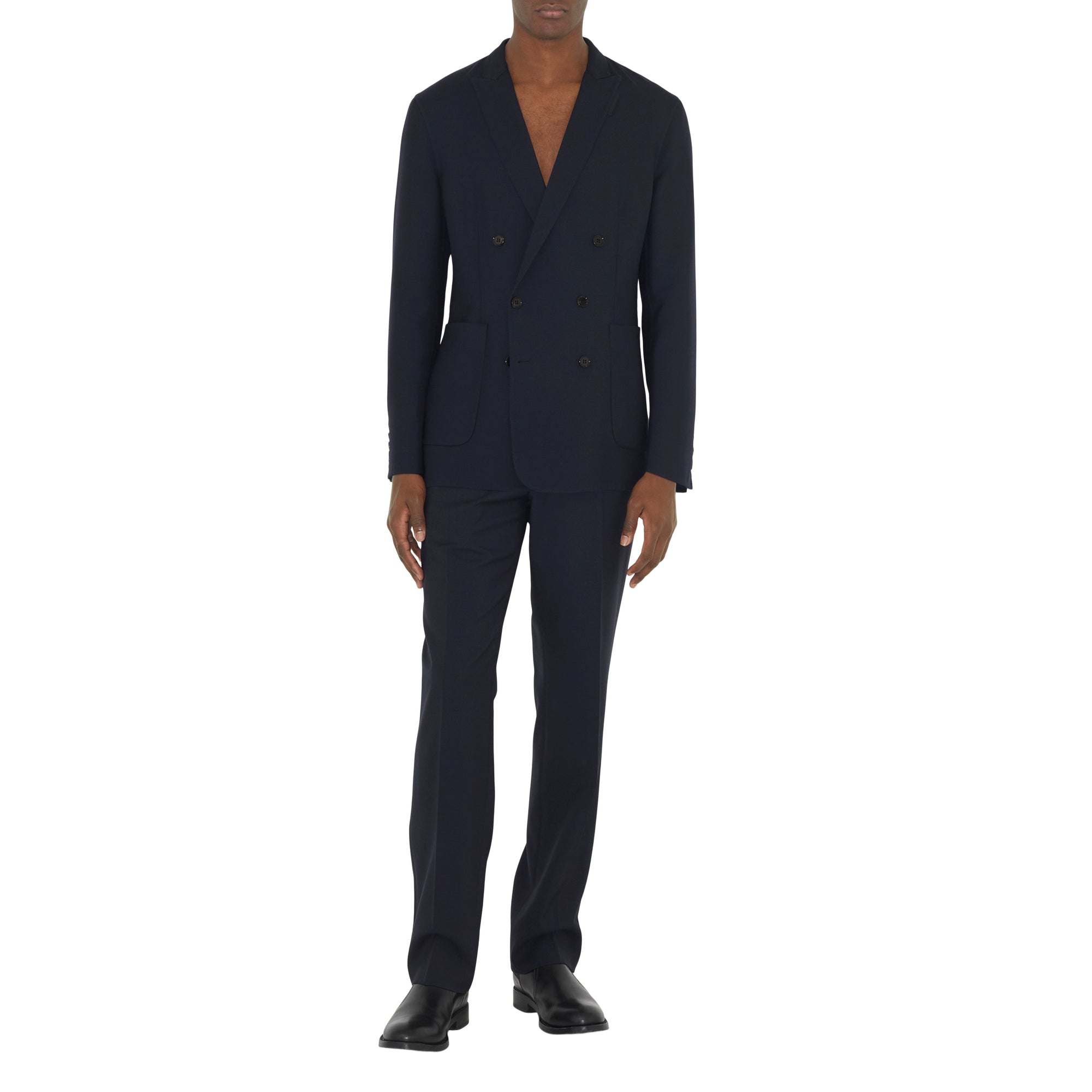 5 qty Veste de costume slim en laine - Smoked Navy