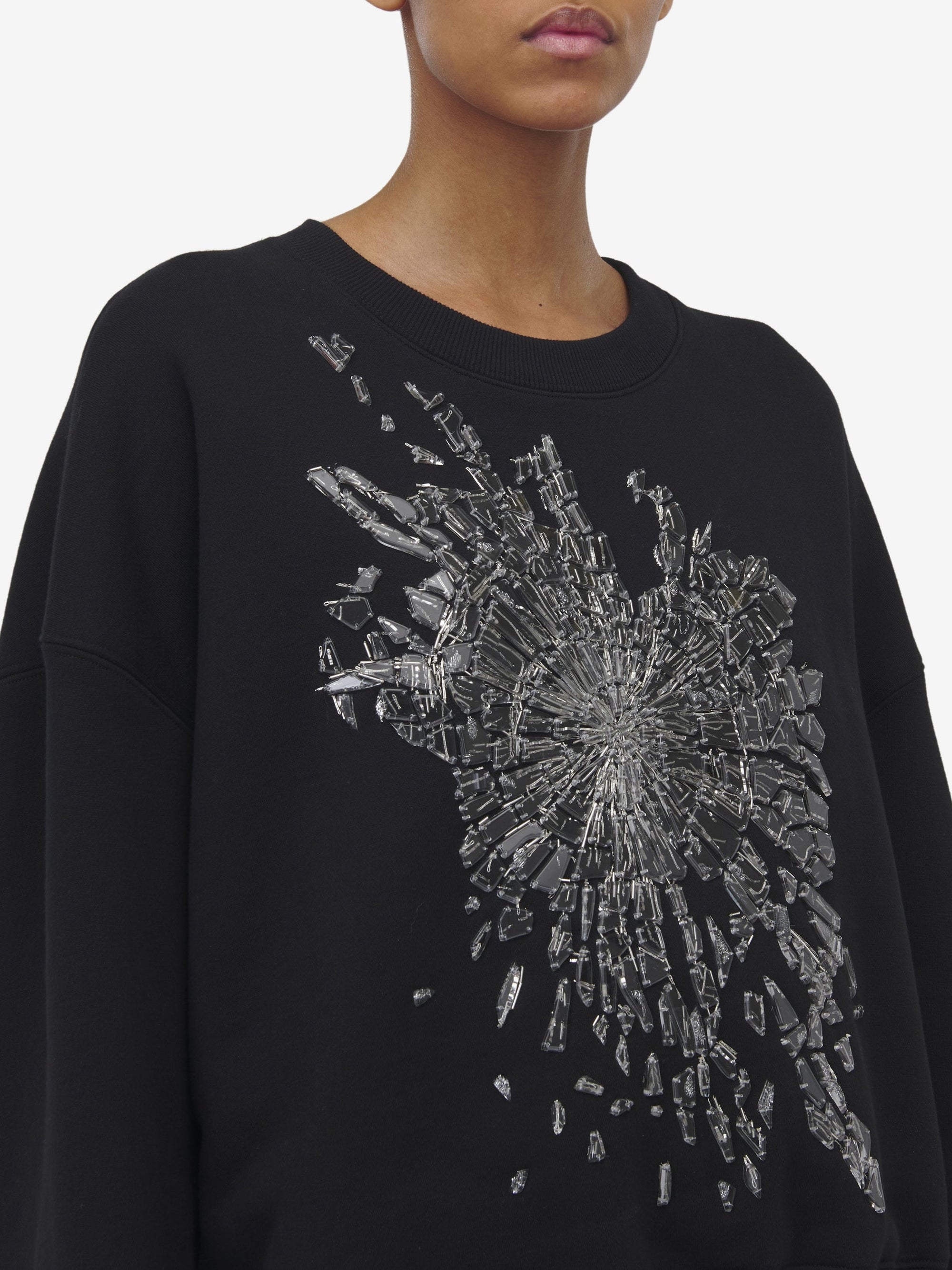 Sweatshirt avec broderie - Black