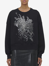 Sweatshirt avec broderie - Black