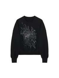 Sweatshirt avec broderie - Black