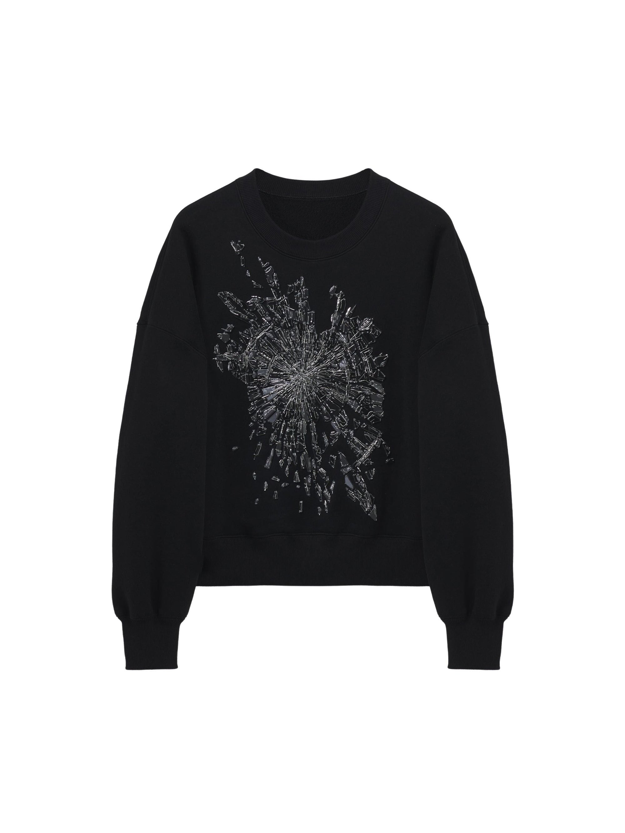 Sweatshirt avec broderie - Black